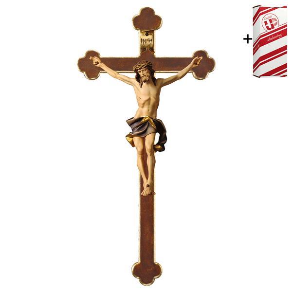 Crucifix Nazaréen Croix Baroques + Coffret cadeau - Couleur Bleu