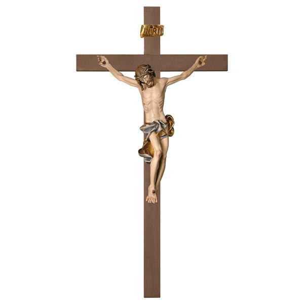 Crucifix Baroque Croix lisses - Couleur Bleu