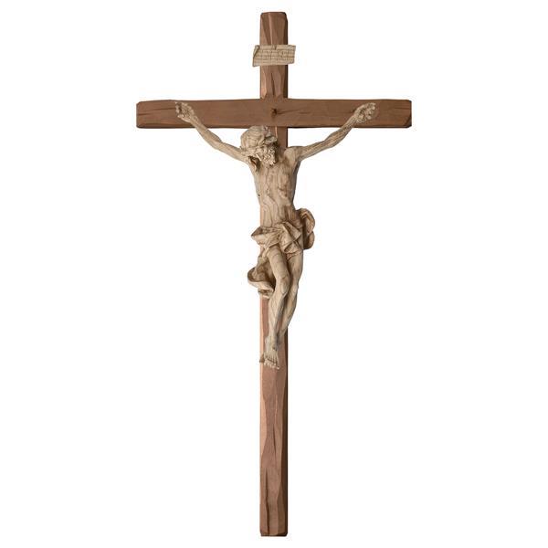 Crucifix Baroque Chêne Croix droites - Naturel-Chêne