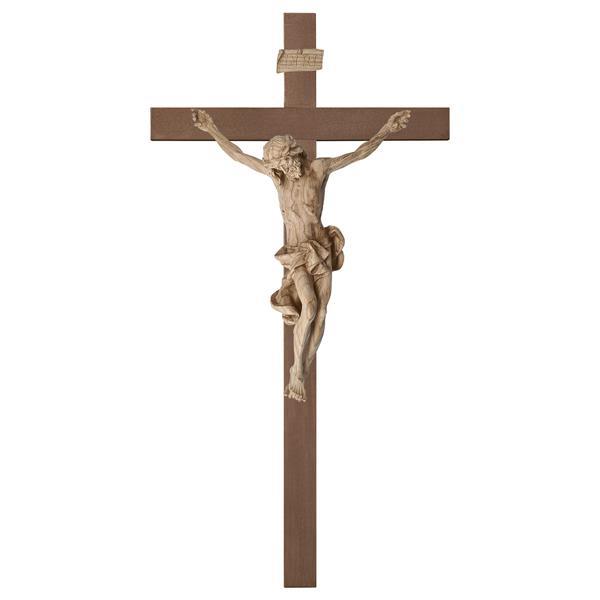Crucifix Baroque Chêne Croix lisses - Naturel-Chêne
