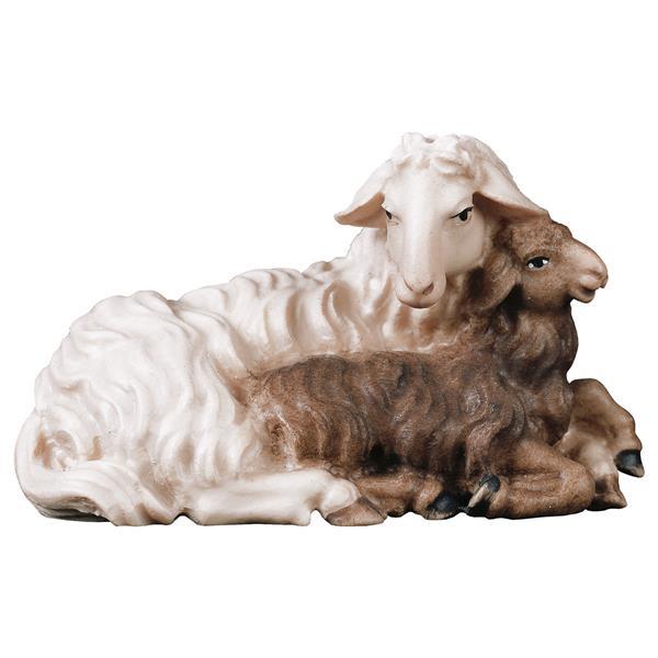 UL Mouton avec agneau couché - Couleur