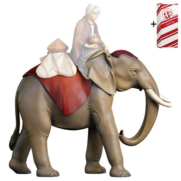 RE Elefante in piedi + Box regalo - Colorato