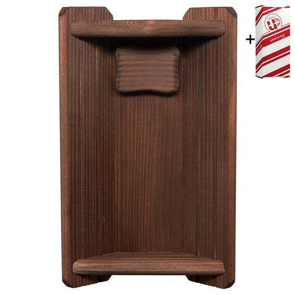 Culla legno Classico + Box regalo - Brunito